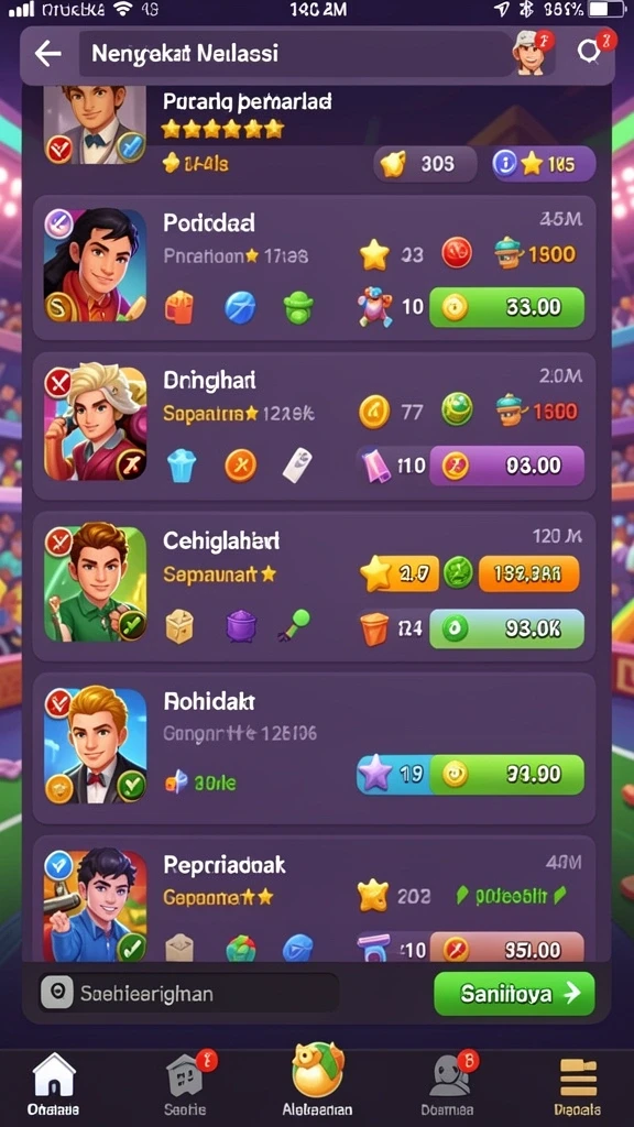 Beragam pilihan tema slot yang memikat.