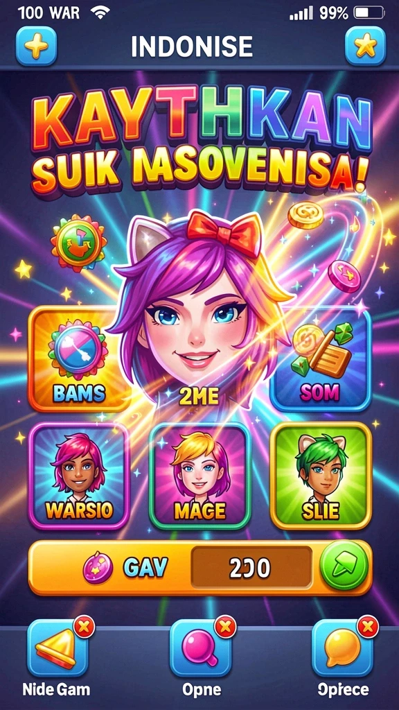 Tampilan awal aplikasi 62VIP yang menarik.