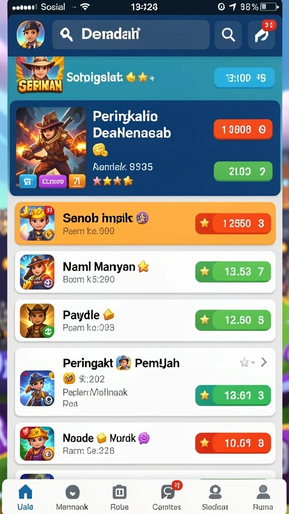 Fitur interaksi sosial yang menyenangkan antara pemain.