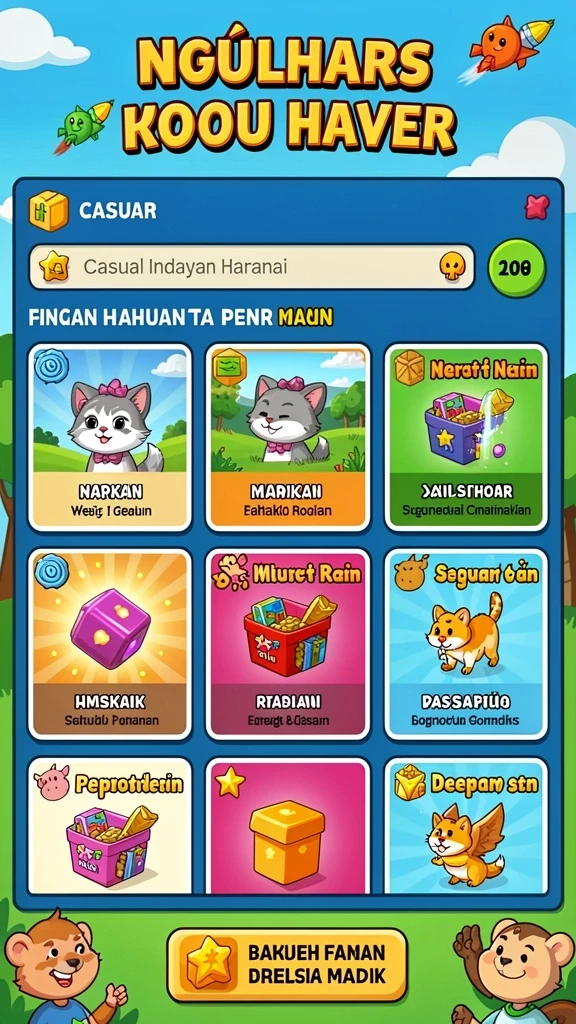 Fitur tantangan harian yang mengasyikkan.