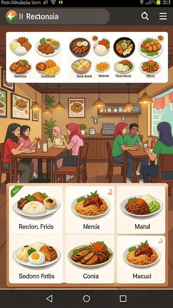 Tampilan antarmuka yang user-friendly.
