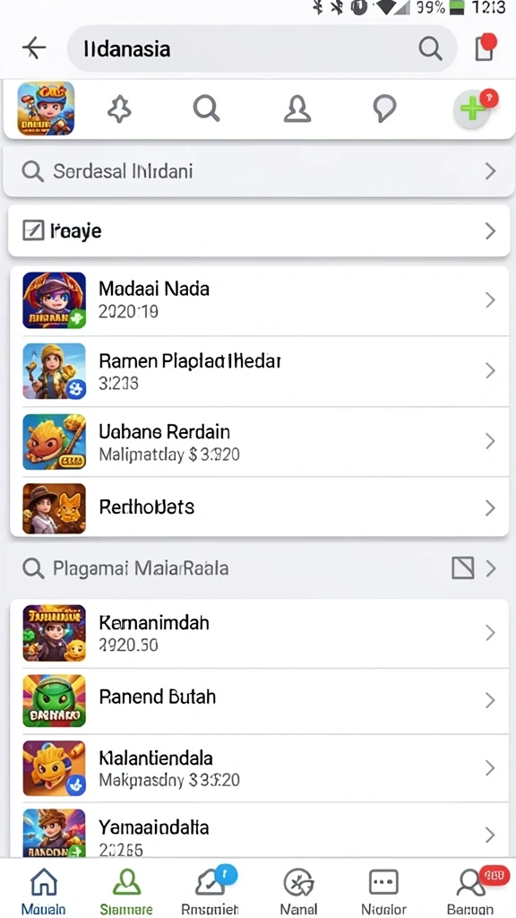 Ilustrasi lingkungan permainan yang memikat dan mendetail.
