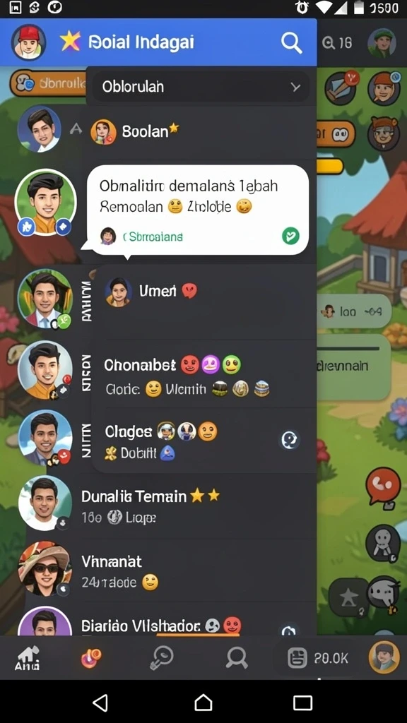 Fitur multiplayer yang memungkinkan bermain bersama teman.