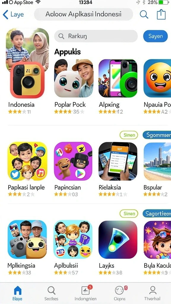 Screenshot menunjukkan tampilan antarmuka pengguna yang menarik.
