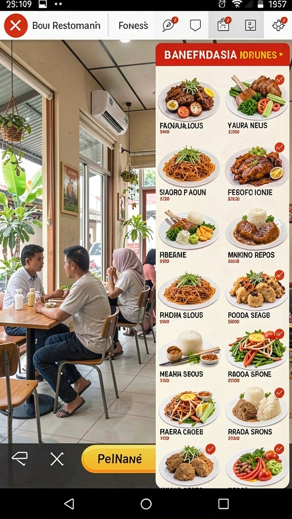 Gambaran aksi seru dalam permainan yang memukau.