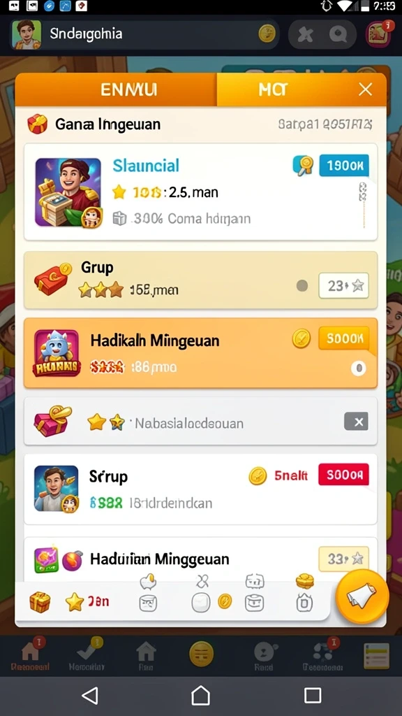 Tampilan utama DEPO555 yang menarik dan mudah dinavigasi.