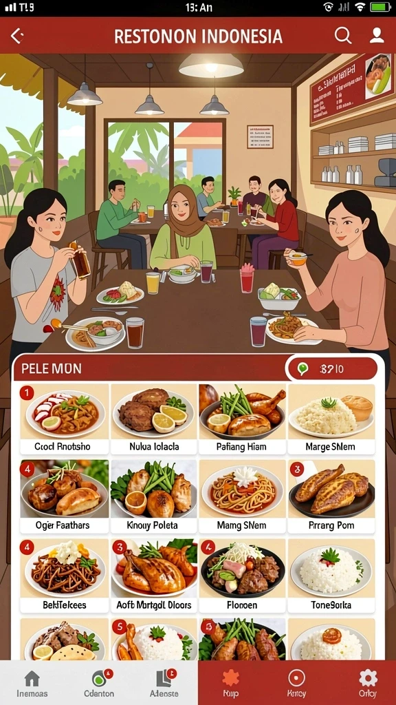 Desain karakter yang unik dan kreatif.