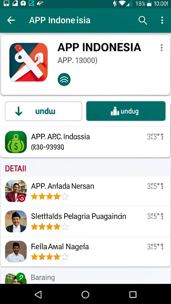 Tampilan menu utama HARGATOTO yang menarik.