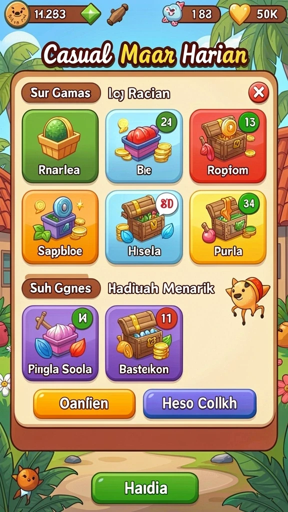 Fitur turnamen mingguan dengan hadiah menarik.