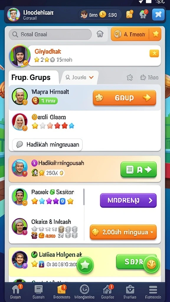 Screenshot menunjukkan momen seru dalam permainan.