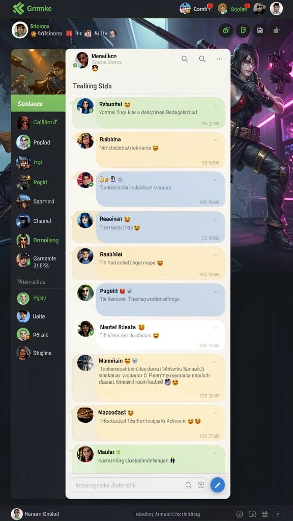 Grafik slot yang menarik dan futuristik.