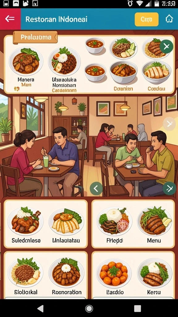 Tampilan awal MINISLOT yang menarik dan intuitif.
