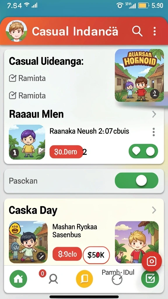 Tangkapan layar menampilkan aksi seru di game N32.