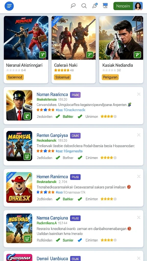 Tampilan antarmuka yang menarik dan mudah digunakan.