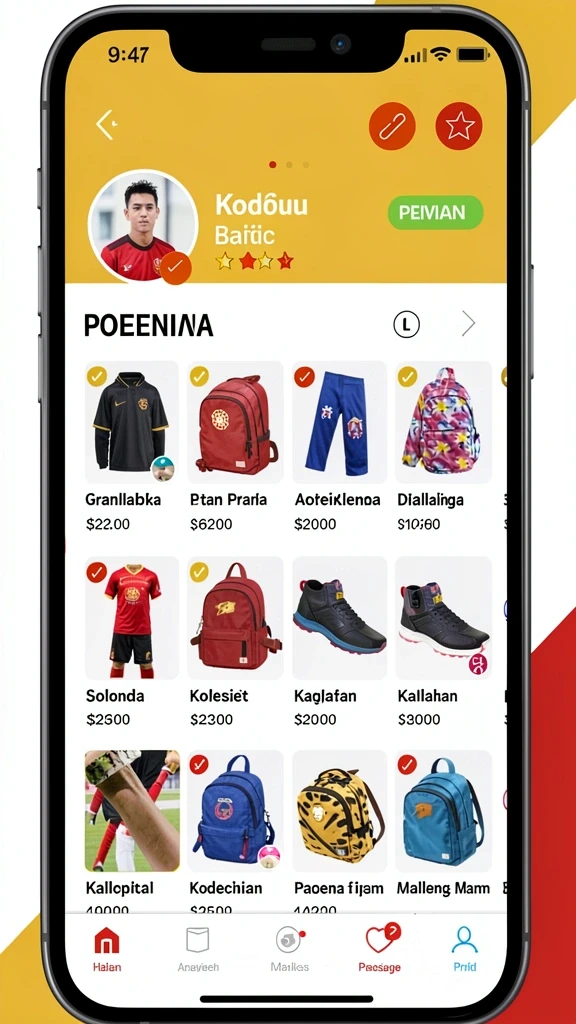 Screenshot menunjukkan karakter unik dalam permainan.
