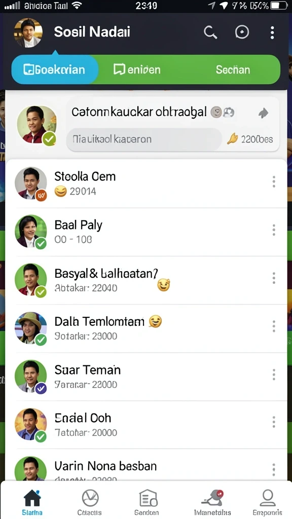 Screenshot menampilkan tampilan awal permainan QQSTAR yang menarik.