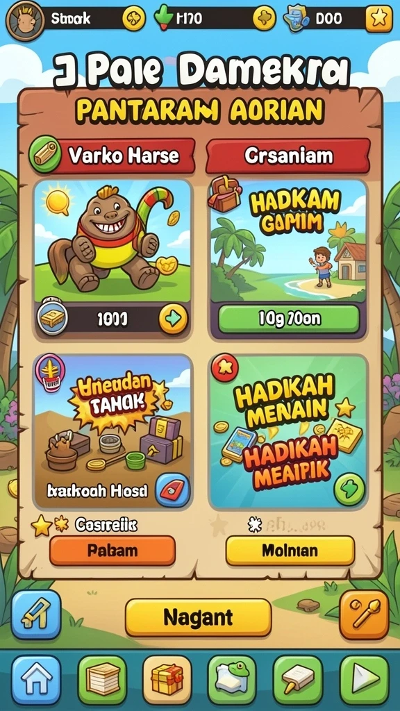 Beragam mode permainan yang seru dan menantang.