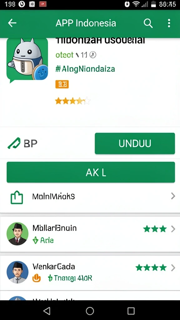 Antarmuka utama aplikasi YOWESTOGEL yang simple dan menarik.